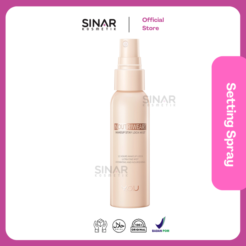 Y.O.U NoutriWear+ Makeup Stay Lock Mist YOU Setting Spray + Face mist