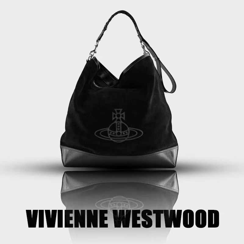 HOBO BAG VIVIENNE WESTWOOD SUEDE REAL LEATHER TAS HOBO WANITA SELEMPANG MUAT BANYAK
