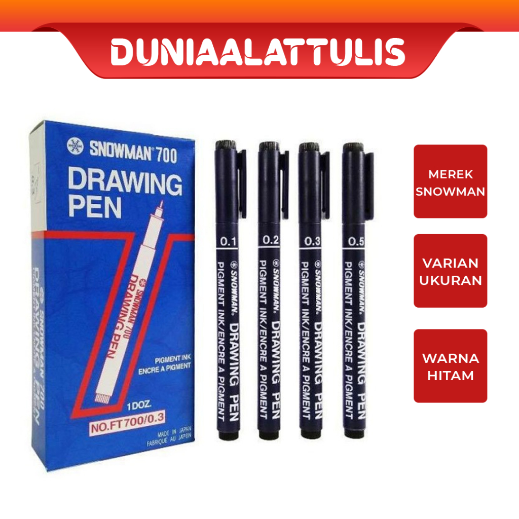 

SNOWMAN - BOLLPOIN / PULPEN / PEN / PENA FT 700 KALIGRAFI