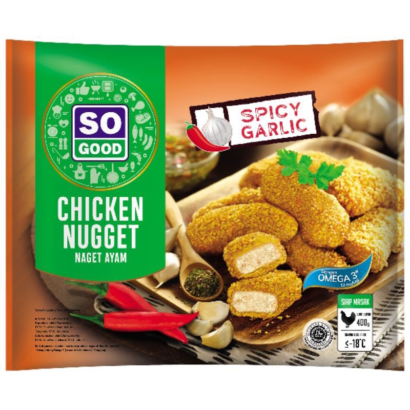 

SO GOOD Chicken Nugget Spicy Garlic 400gr