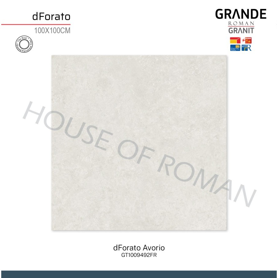 ROMAN GRANIT GRANDE dForato Avorio 100x100 GT1009492FR ROMAN GRANIT