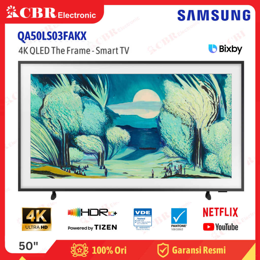 TV SAMSUNG 50 Inch LED QA50LS03FAKX (4K QLED-Smart TV-The Frame)