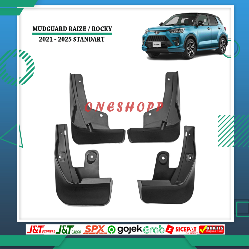 MUDGUARD KARPET LUMPUR RAIZE ROCKY TYPE STANDART