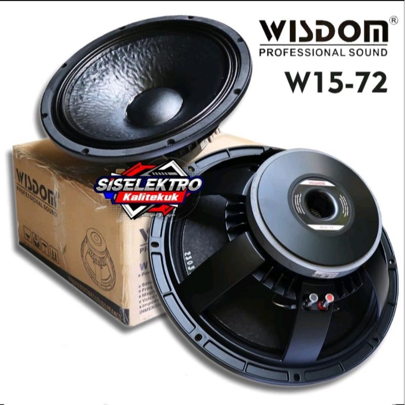 Speaker 15 inch wisdom w1572 component wisdom w15-72
