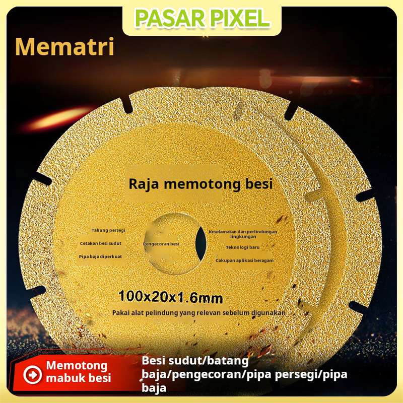 Pisau pemotong penggiling sudut besi pemotong raja besi siku baja tahan karat paduan logam besi pemo