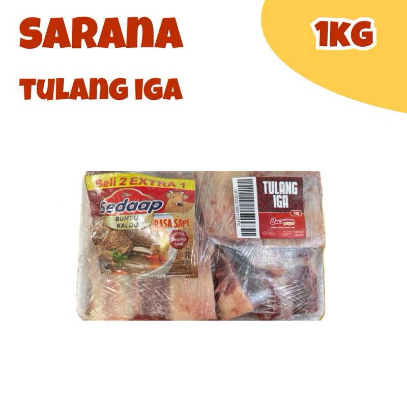 

Sarana Tulang Iga 1kg//Tulang Iga Frozen//Tulang Iga Sapi