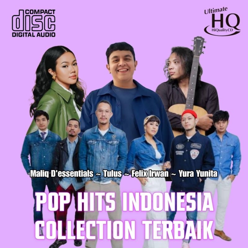 KASET CD MOBIL KUMPULAN LAGU TOP HITS INDONESIA TERBARU TERPOPULER - CD LAGU POP INDONESIA TERBAIK -