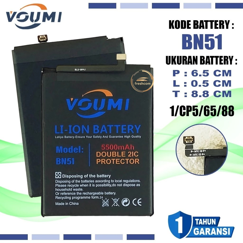 Baterai Original VOUMI Xiaomi Redmi 8 / 8A / 8A Pro BN-51 BN51 BN 51