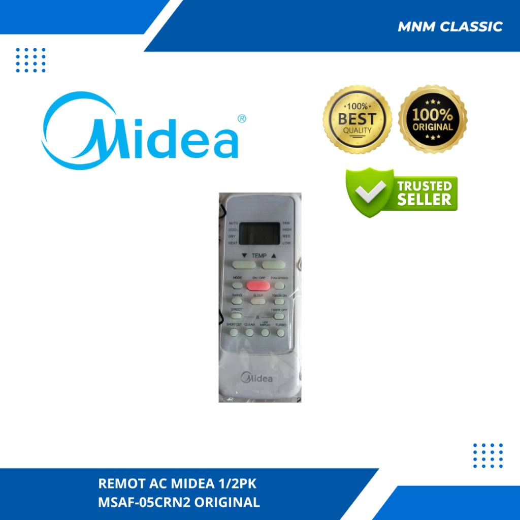 REMOT AC MIDEA 1/2PK MSAF-05CRN2 ORIGINAL