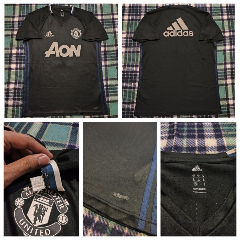 jersey original adidas training Manchester United black 2018 medium rare limited