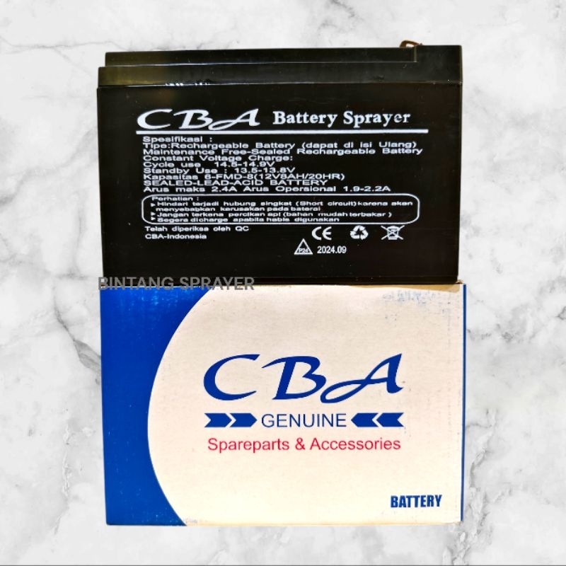 Aki sprayer electrik CBA AKI CBA 8AH ORIGINAL