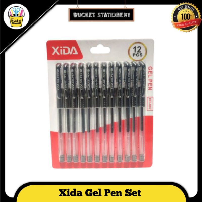 

gel pen 1 set isi 12pc XD-007 pulpen set