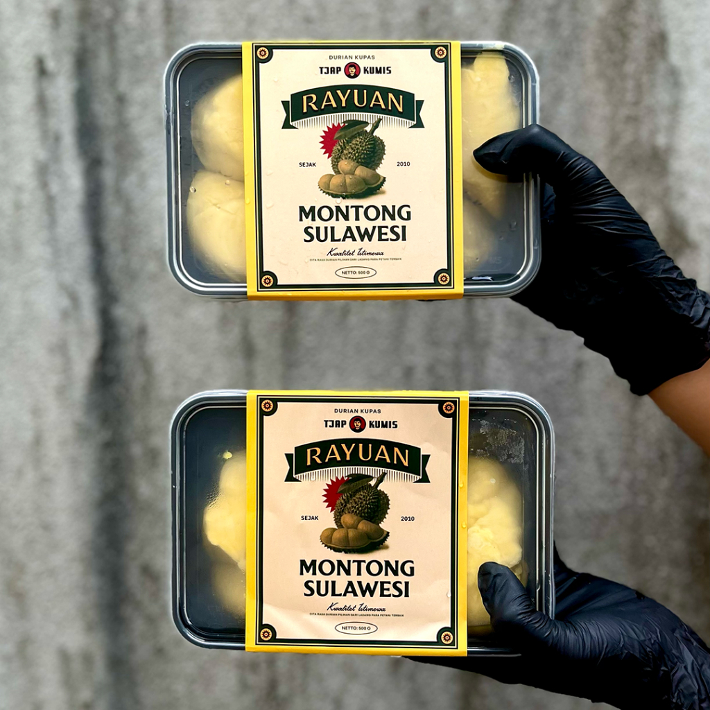 

PROMO!! 2 Box Durian Montong Kupas Beku Tjap Kumis – Rayuan Montong Sulawesi 2x(500 gram)