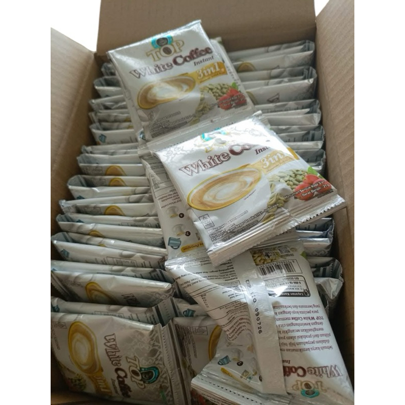 

KOPI TOP WHITE COFFEE 1 RENTENG ISI 12 PCS