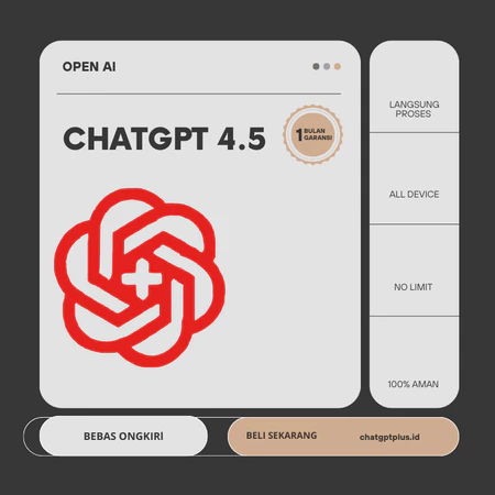 OpenAI ChatGPT Plus - 1 Bulan Akses Premium & Private #ChatGPTIndonesia