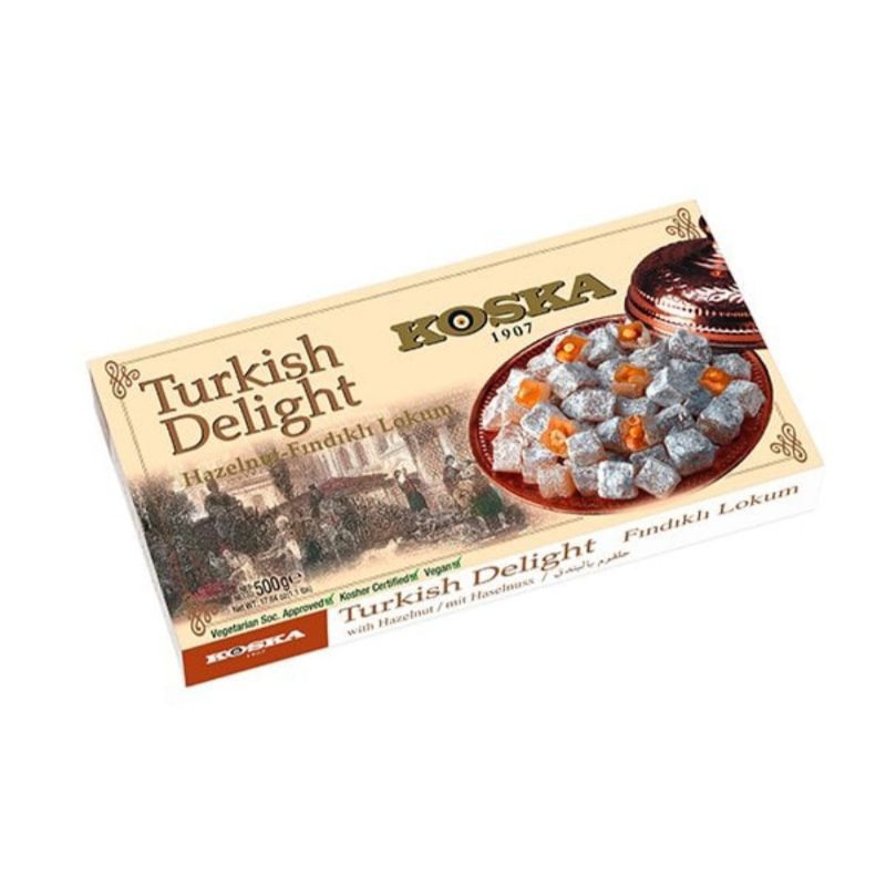 

TURKISH DELIGHT KOSKA LOKUM PISTACHIO HAZELNUT 500 gr | Makanan Turki