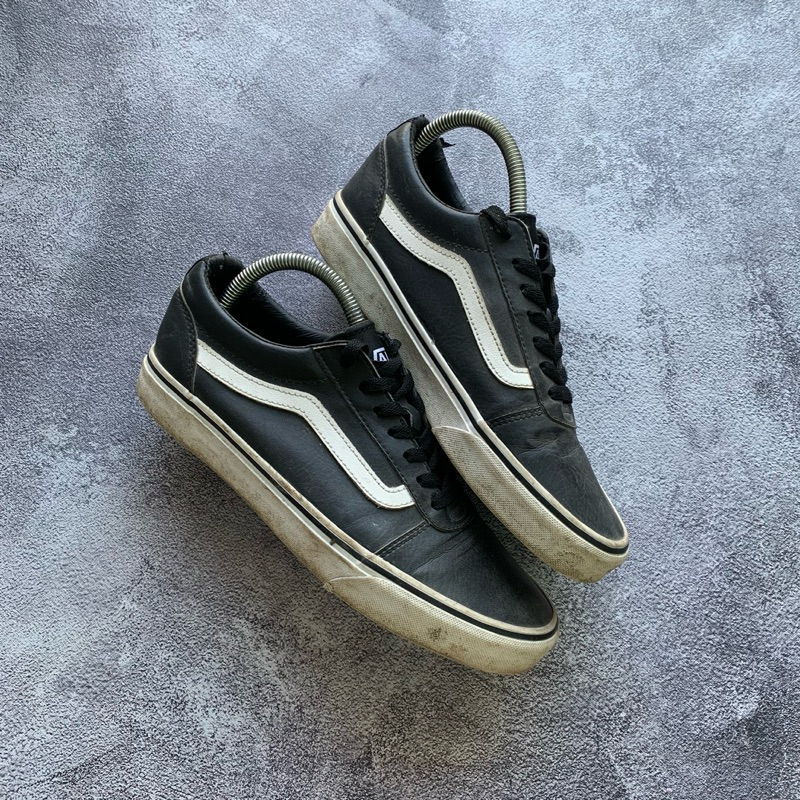 Vans Oldskool Leather Black White