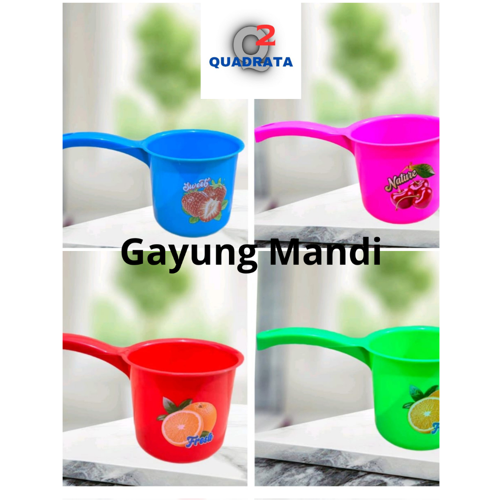 Gayung Mandi Karakter Gambar Buah