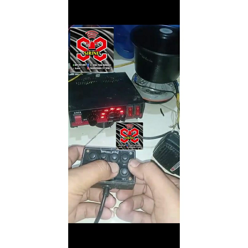 Cjb 200e (injeck whelen hhs) + speaker yd100i Kondisi second NORMAL..