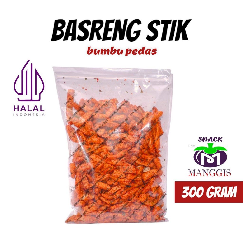 

Basreng Stik 300 GRAM Bumbu Pedas Daun Jeruk / Baso Goreng Viral / MANGGISRAYA / Pedas Nikmat