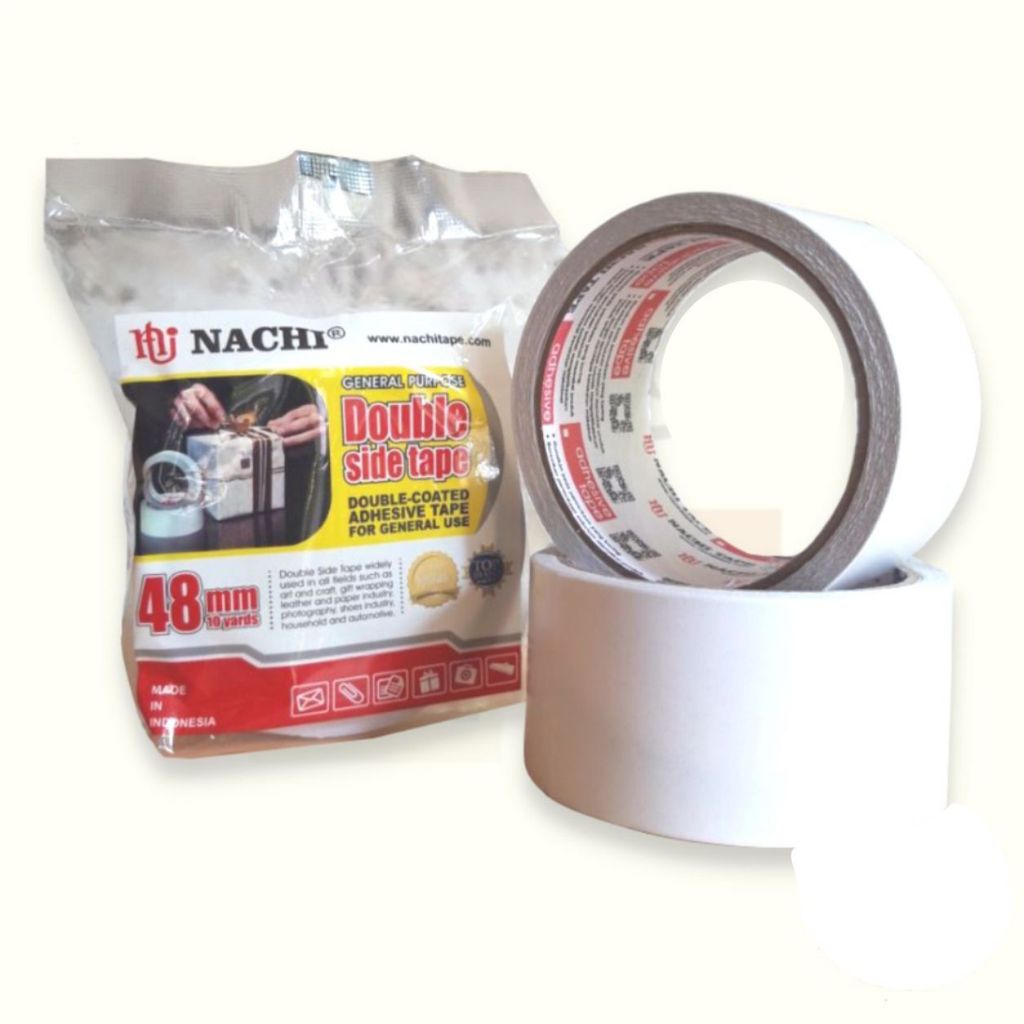 

Isolasi Double Tape 2 sisi Double Tape Nachi 2" inchi 48 mm 10 yard