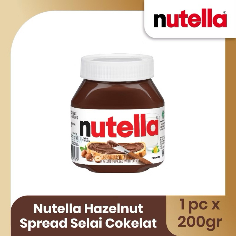 

Nutella Hazelnut Spread Selai Cokelat 200gr