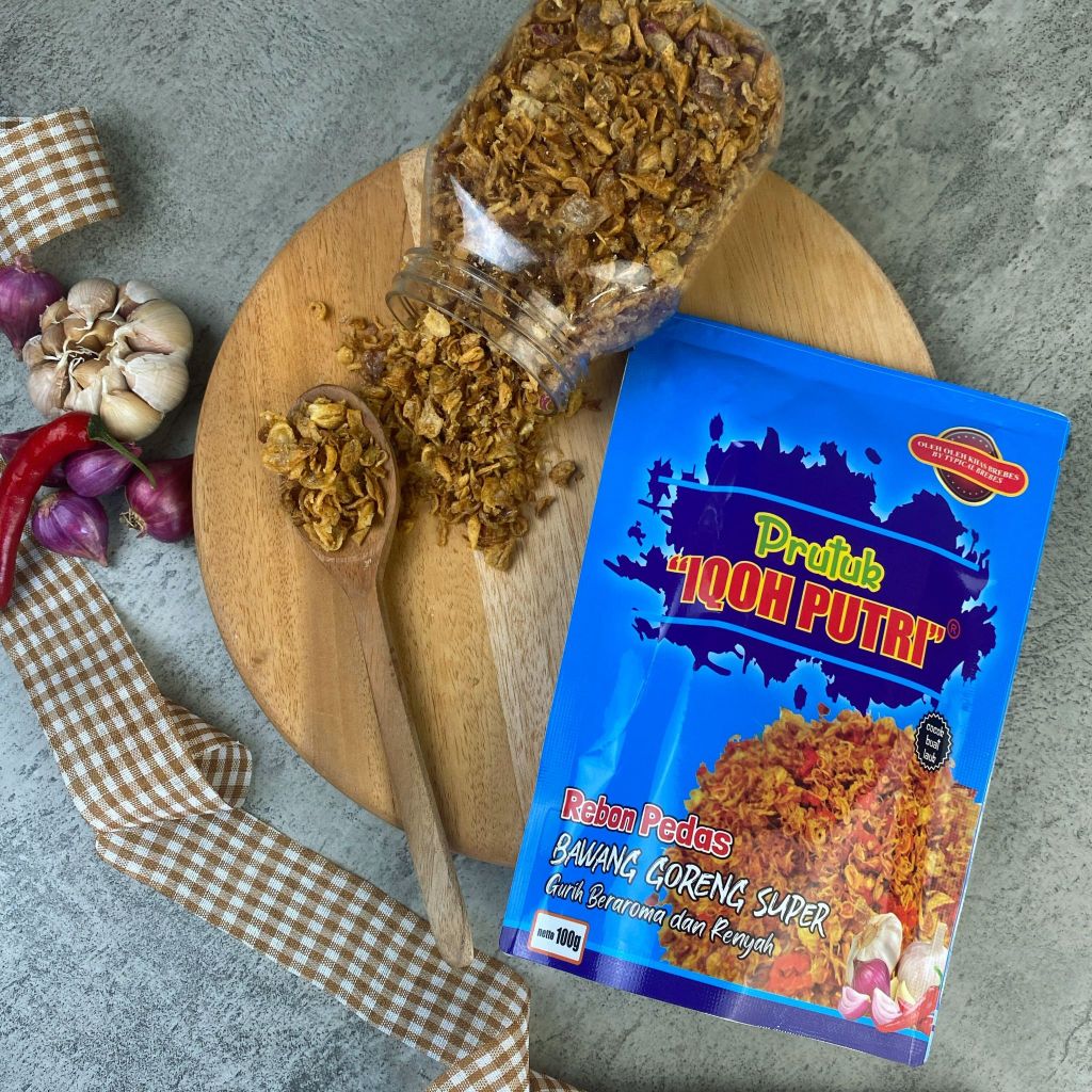 

Bawang Goreng Rebon Pedas – Lauk Renyah Siap Makan | Homemade 100gr