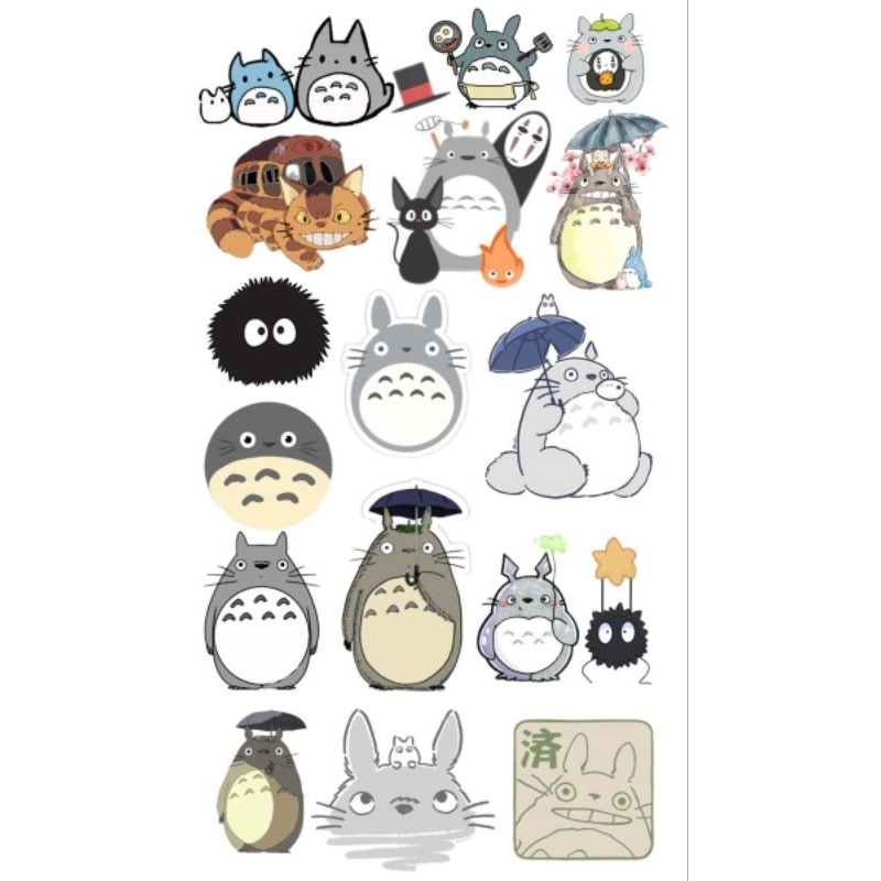 

Stiker Ghibli Aesthetic paper Vinyl Waterproof untuk Stiker Buku Jurnal Koper Casing HP