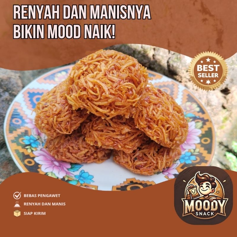 

Kremes Manis Renyah Moody Snack | Camilan Tradisional Crunchy | Tanpa Pengawet & Siap Kirim
