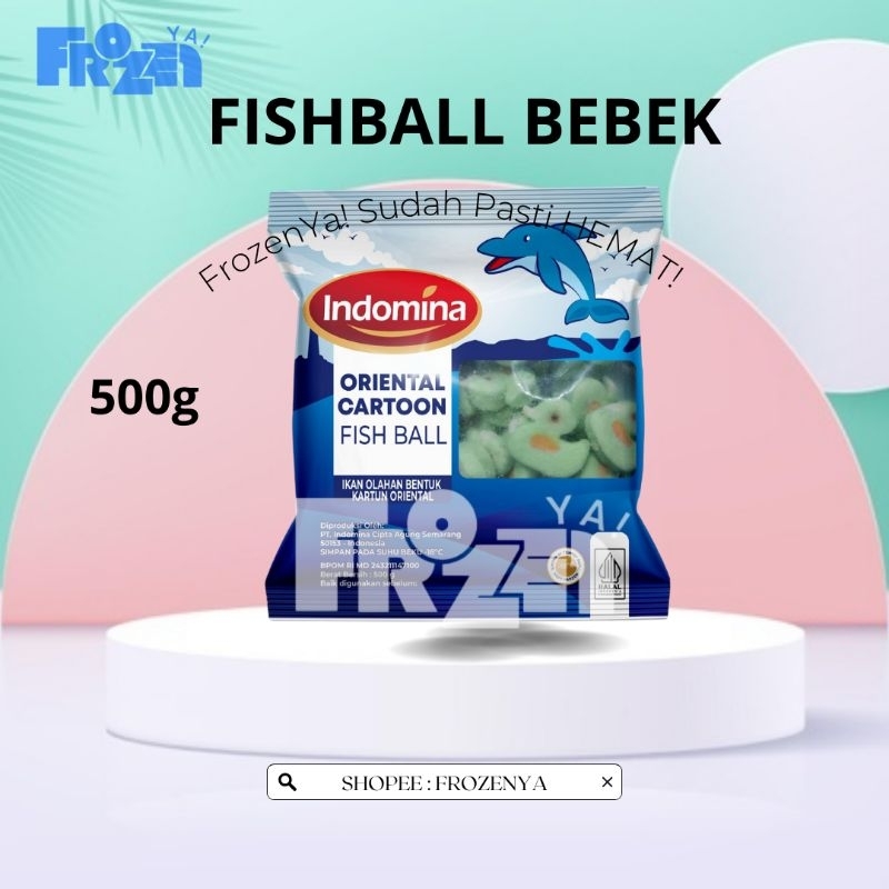 

FROZENYA ORIENTAL CARTOON FISHBALL BEBEK INDOMINA 500G