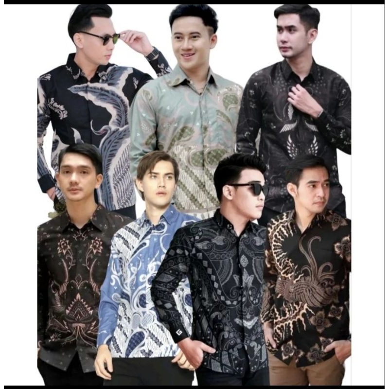 Kemeja Batik Lengan Panjang Trendy Modis Baju Batik Pria Keren Baju Batik Pekalongan