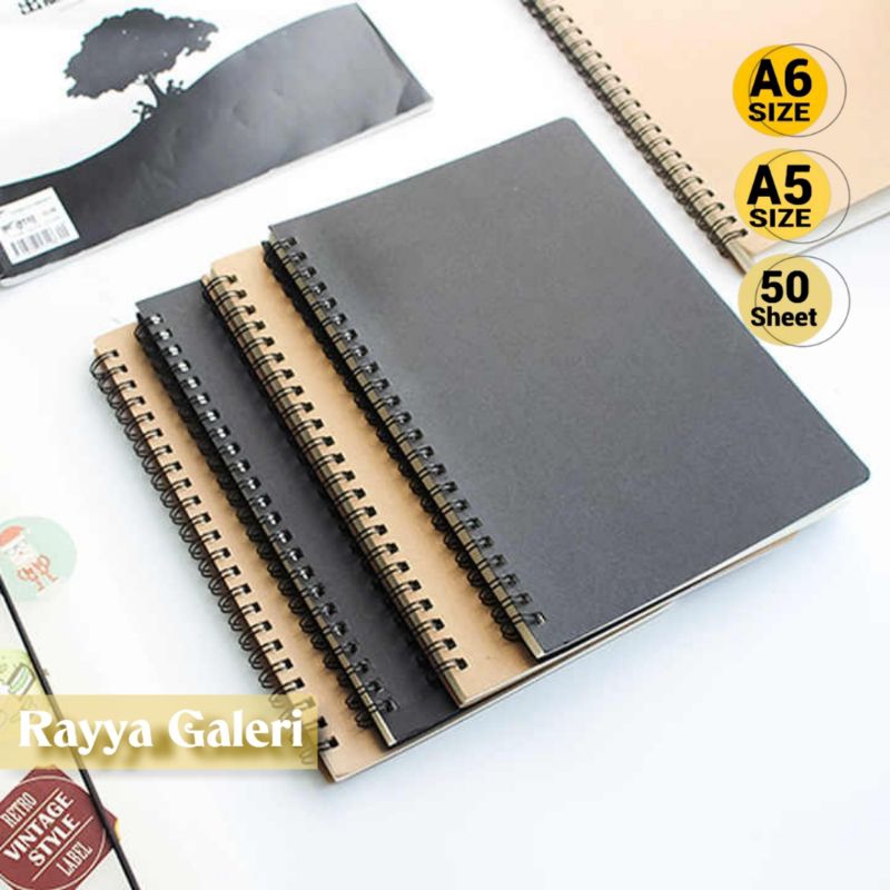 

Sketchbook buku sketsa polos A6 & A5 Buku gambar Sketsa isi 100 halaman lukis sketsa