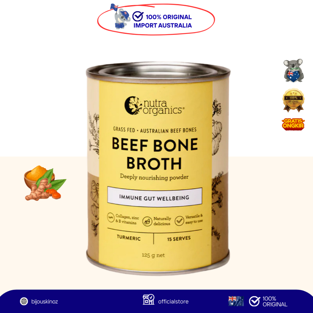 

[ 100% IMPORT AUSTRALIA ] NUTRA ORGANIC BEEF BONE BROTH TURAMIC