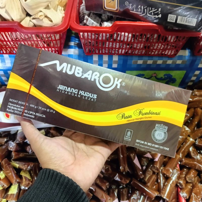 

Jenang Mubarok Kudus Varian Rasa Kombinasi Mocca Nangka Durian Oleh-oleh Khas Sunan Kudus Free Gluten 30 pcs Food Lezat