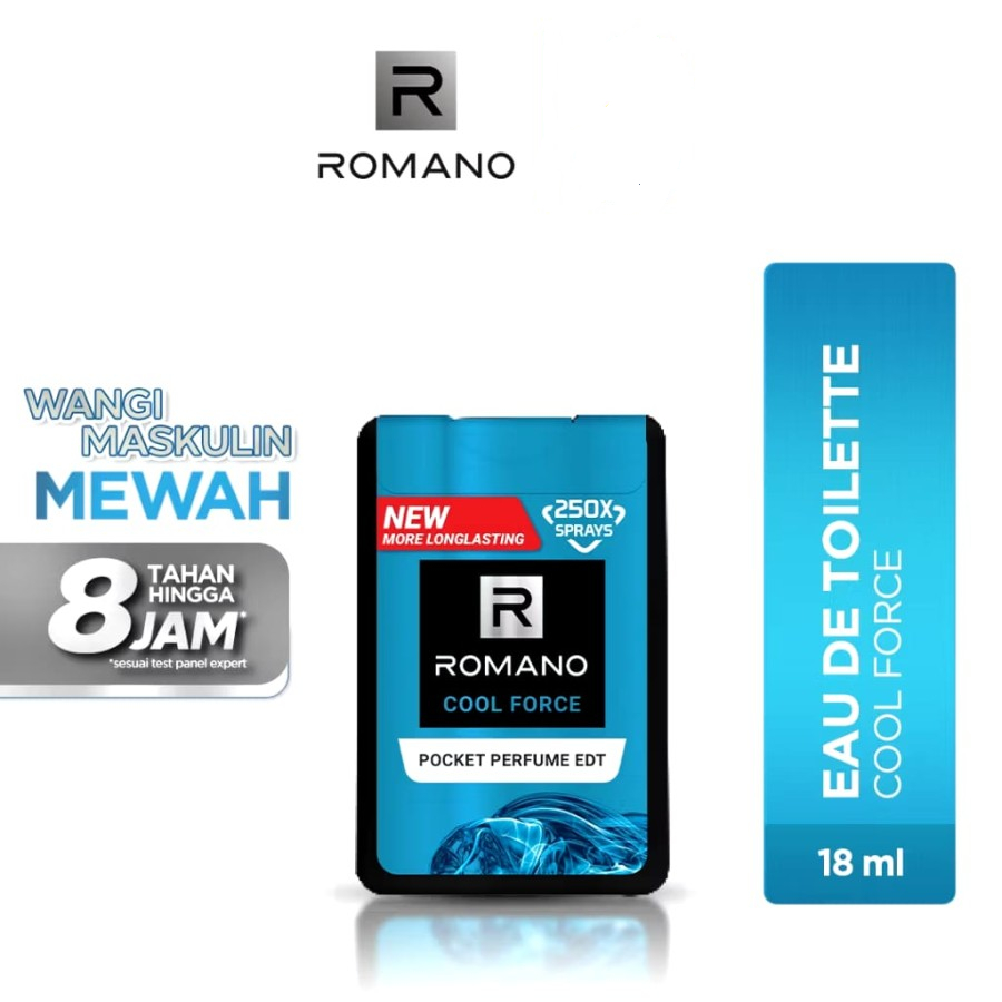 ROMANO Eau De Cologne parfume Pocket Force 18 ml Parfum Saku