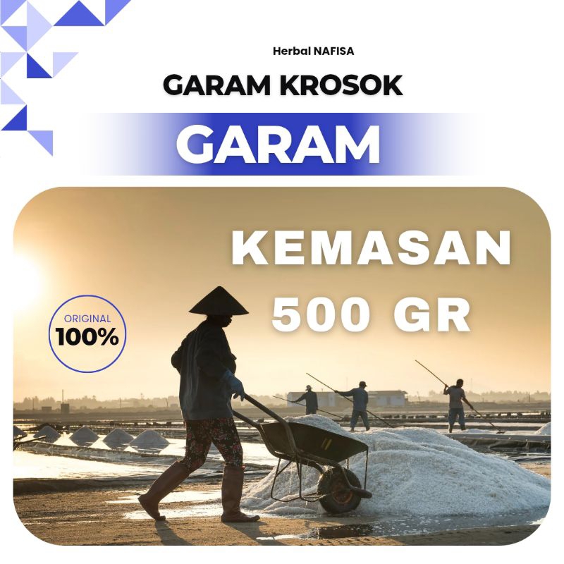 

Garam Krosok/Garam Kristal Alami Kemasan 500 gr
