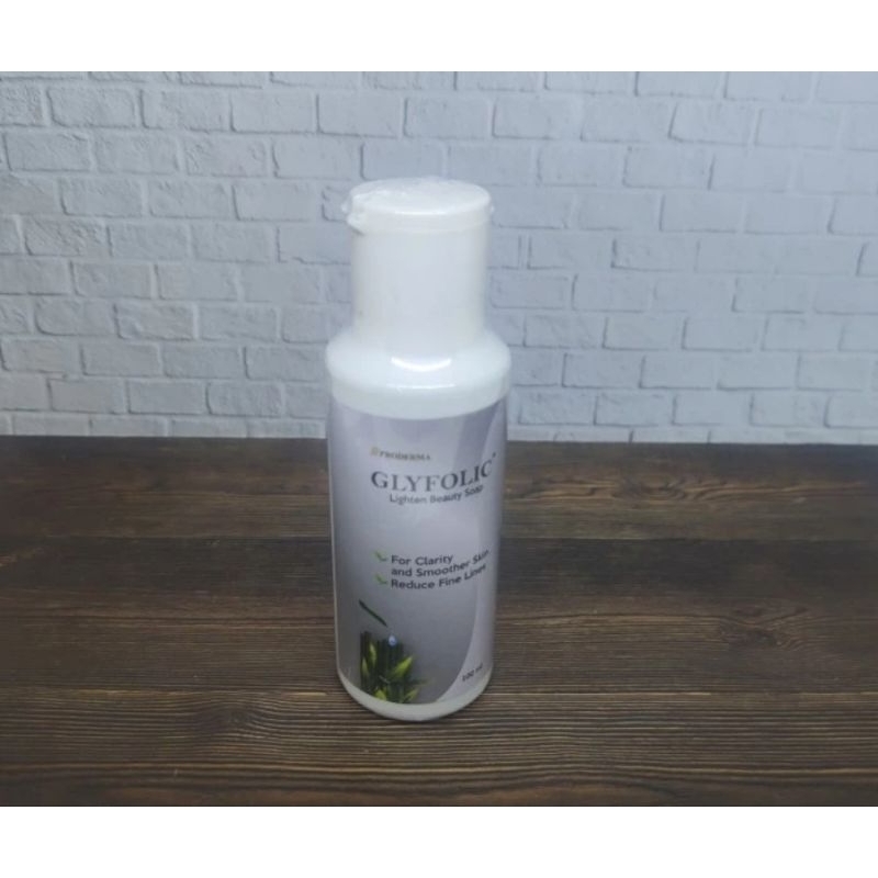 Glyfolic Lighten Beauty Soap - sabun pembersih pencerah pelembab wajah - BPOM