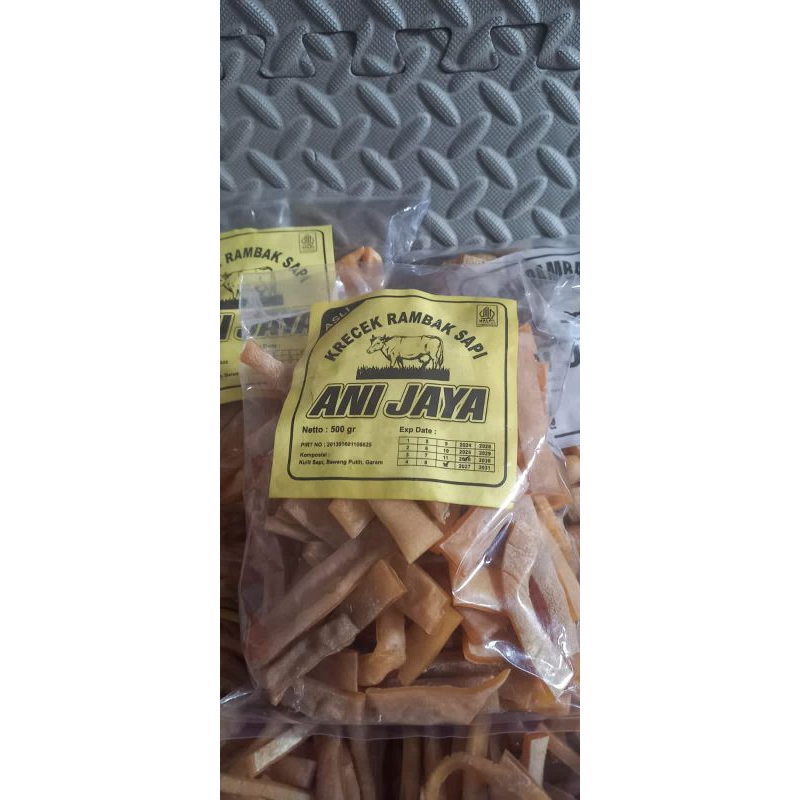 

Krecek Rambak Kulit Sapi Asli Kemasan 500gr