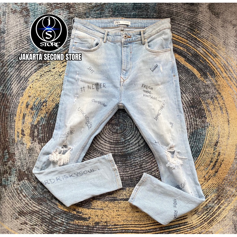 Ripped Jeans Zara Man Limited Collection