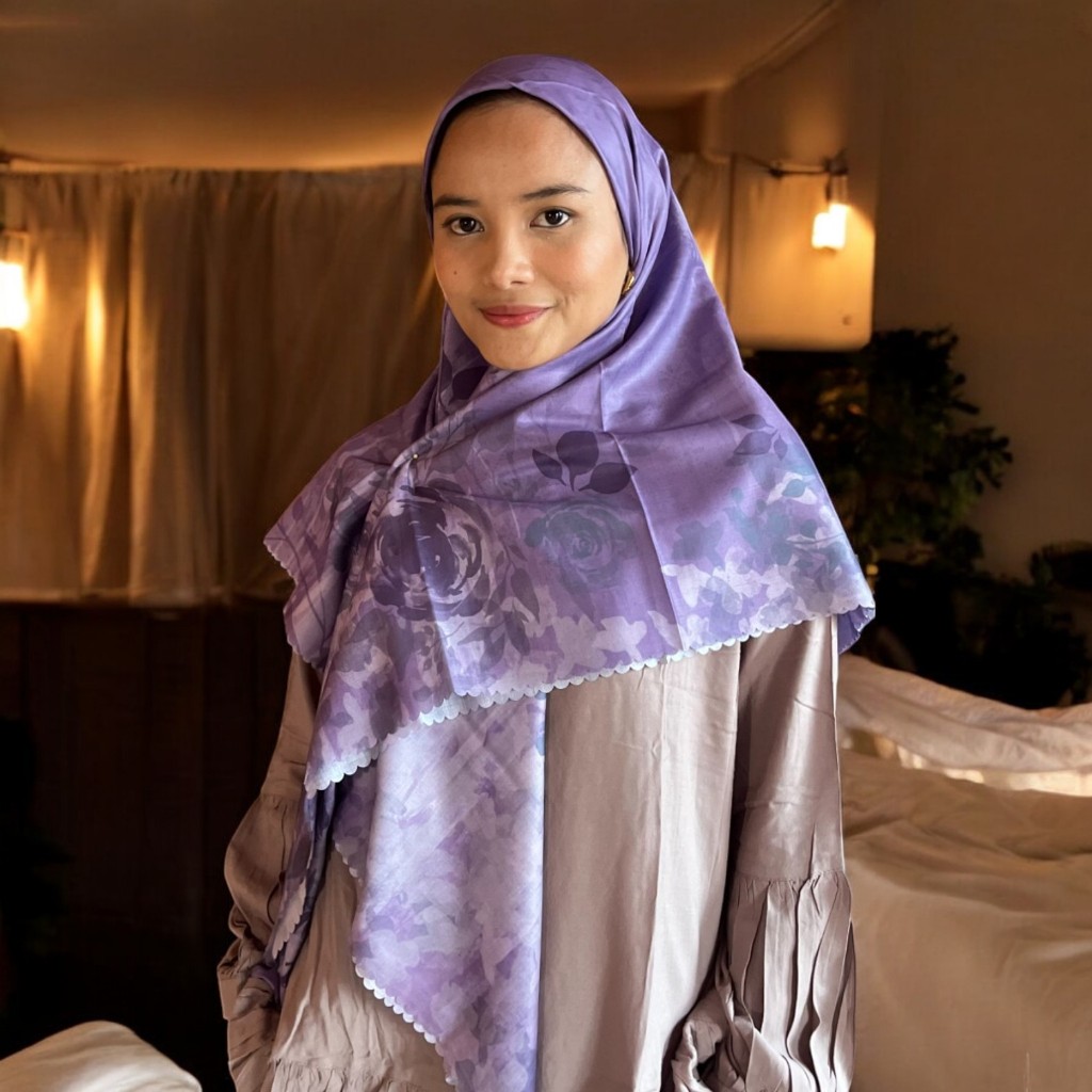 RADINKA Harumi Scraft 01 – Lilac | Voal Ultrafine Hijab Premium