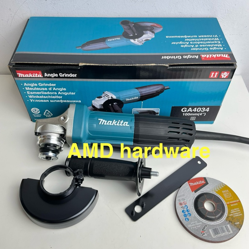 ORIGINAL MAKITA JAPAN MESIN GERINDA GA4034 GRINDA 4" GURINDA TANGAN LISTRIK GA 4034