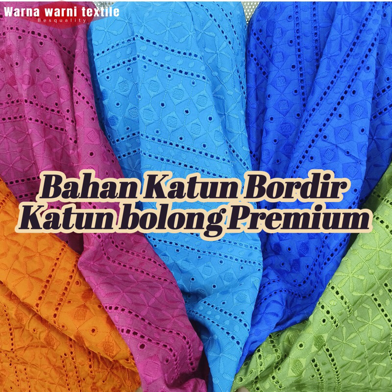 PROMO Kain Katun Bolong Premium/Kain Katun Bordir Bolong/Kain Katun Bolong/Kain Katbol