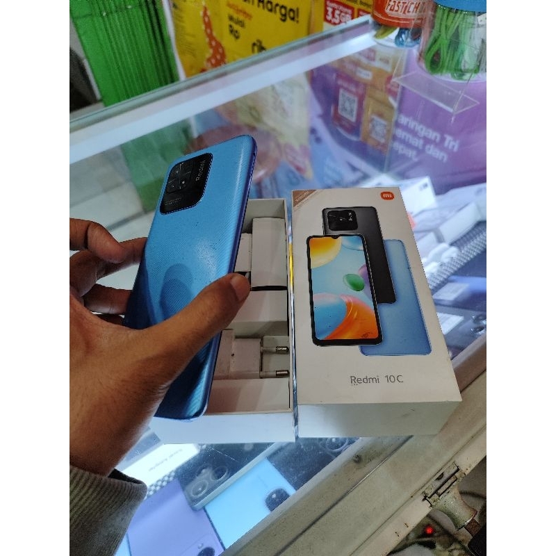 REDMI 10C 4/128GB BEKAS FULLSET