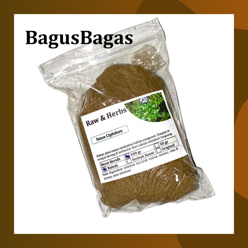 

100gr Daun Ciplukan Ceplukan Bubuk Kering Murni Herbal Tradisional Jamu Sehat Rempah JSR Bagus Bagas