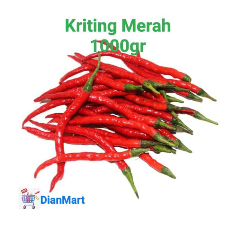 

cabai kriting merah 1000gr / cabai kriting merah 1kg