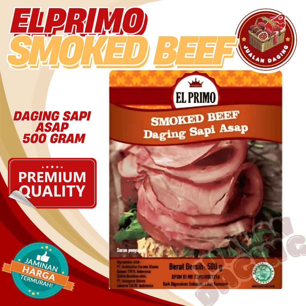 

EL PRIMO SMOKED BEEF PRE SLICE 500 GR