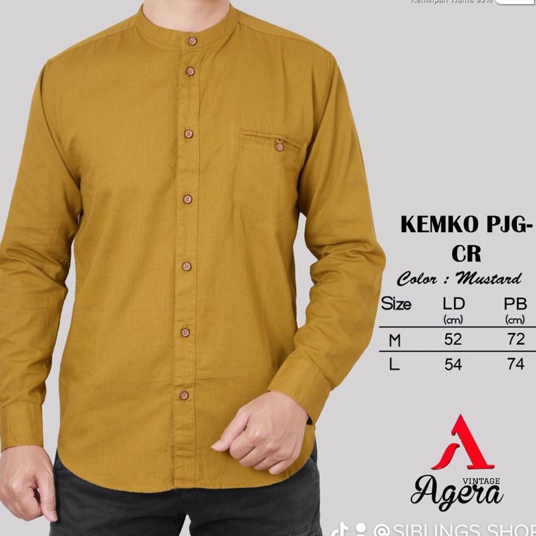 55LARIS MANIS KEMEJA KOKO AGERA KEMKO AGERA KOKO AGERA  PAKAIAN MUSLIM KOKO MUSLIM FHASION MUSLIM AG
