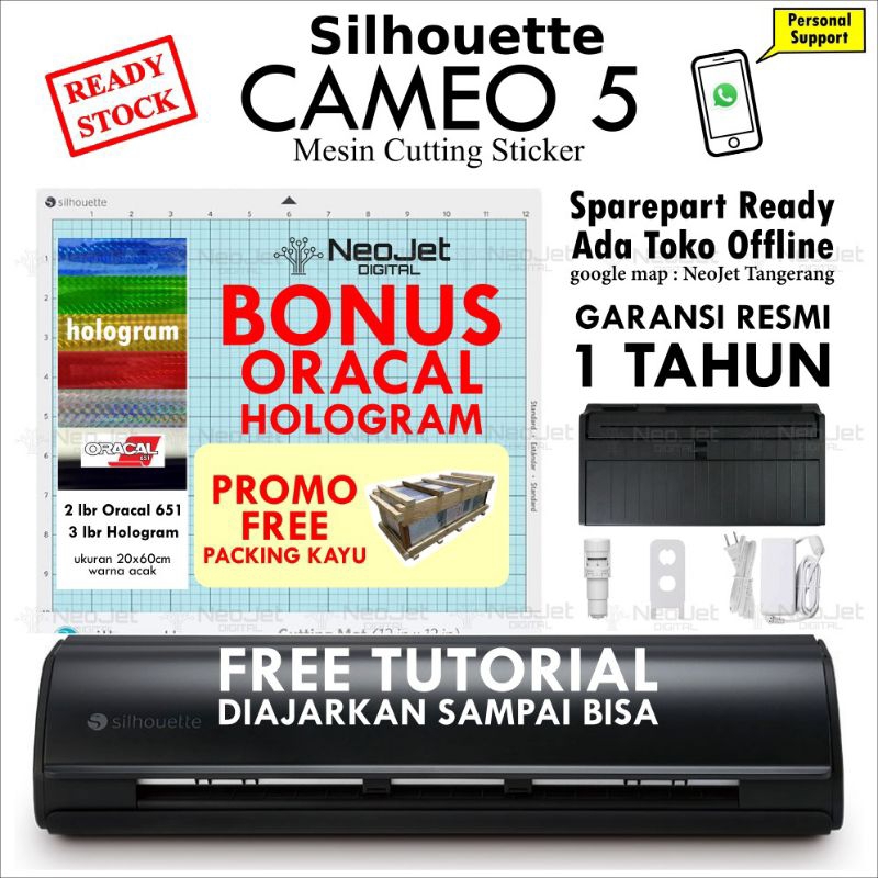 

Mesin Cutting Sticker Silhouette Cameo 5 Cuting Kating Stiker Balon Pesta Craft Kraft Cut Contour FREE PACKING KAYU