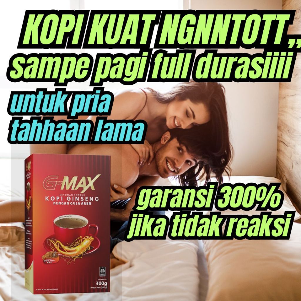 

kopi g-max kopi energi stamina pria tahan lama minuman instan rasa cokelat bpom halal original produk