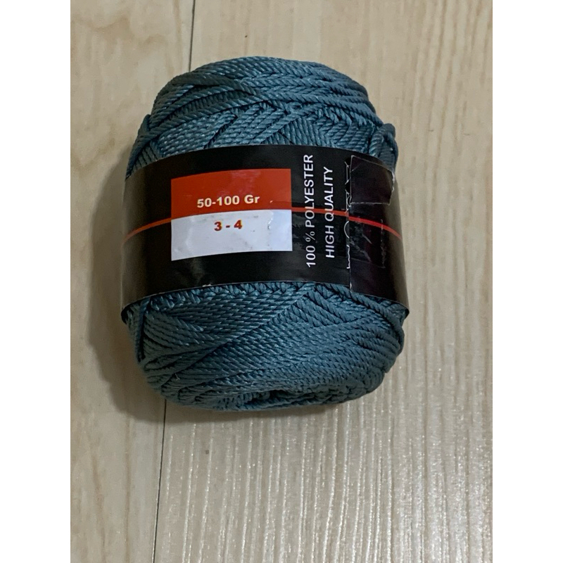 benang rajut nylon abu